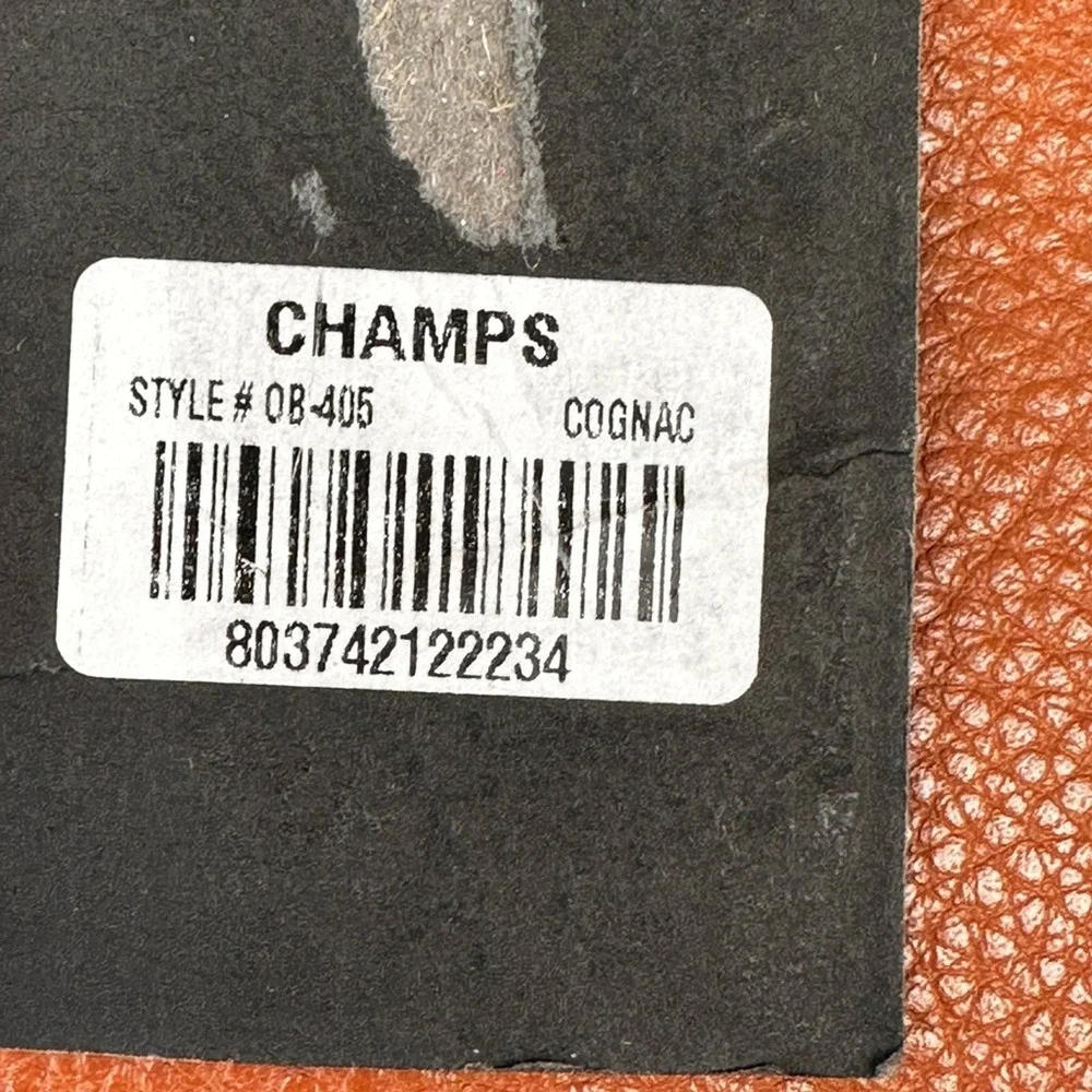 Champs NWT Onyx Brown leather sling Bag w adjustable Strap and Minimalist Design